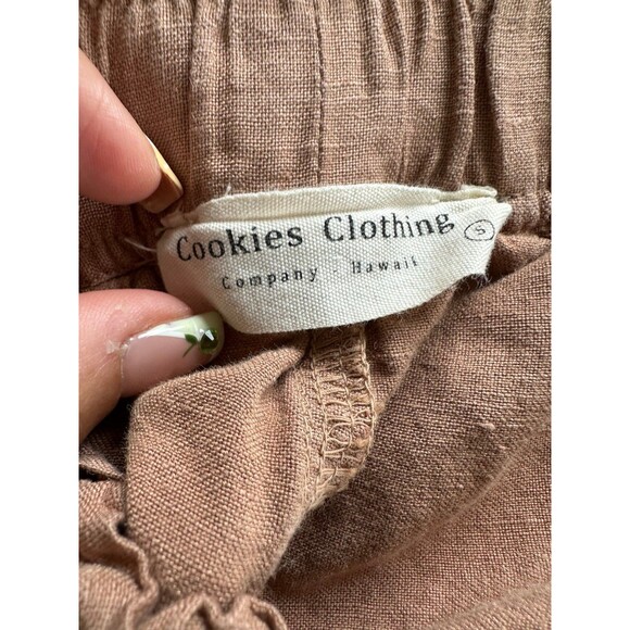 Cookies Clothing Co. Hawaii Linen Blend Large Elastic Waistband Pull On Shorts S - Picture 5 of 7